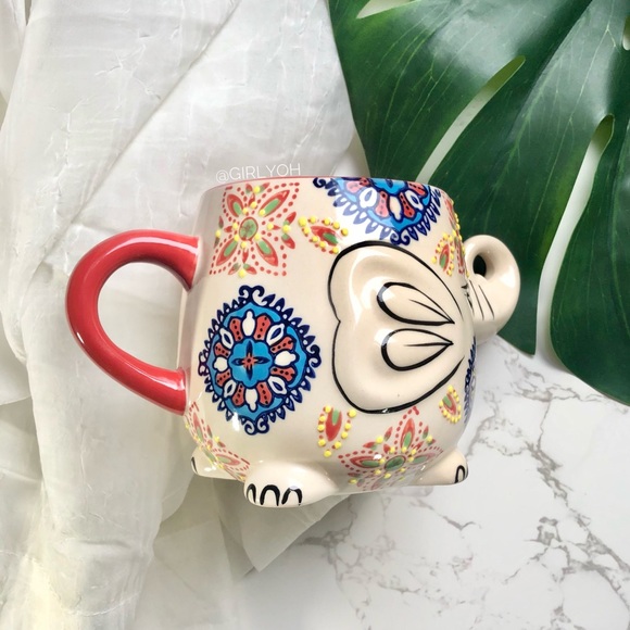 Elephant Trunk Mandala Cup Mug 16 oz - Picture 2 of 4